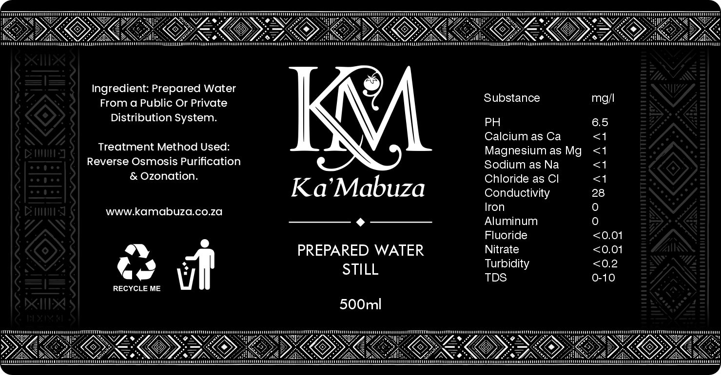 Ka'Mabuza Prepared Still Water — 500ml