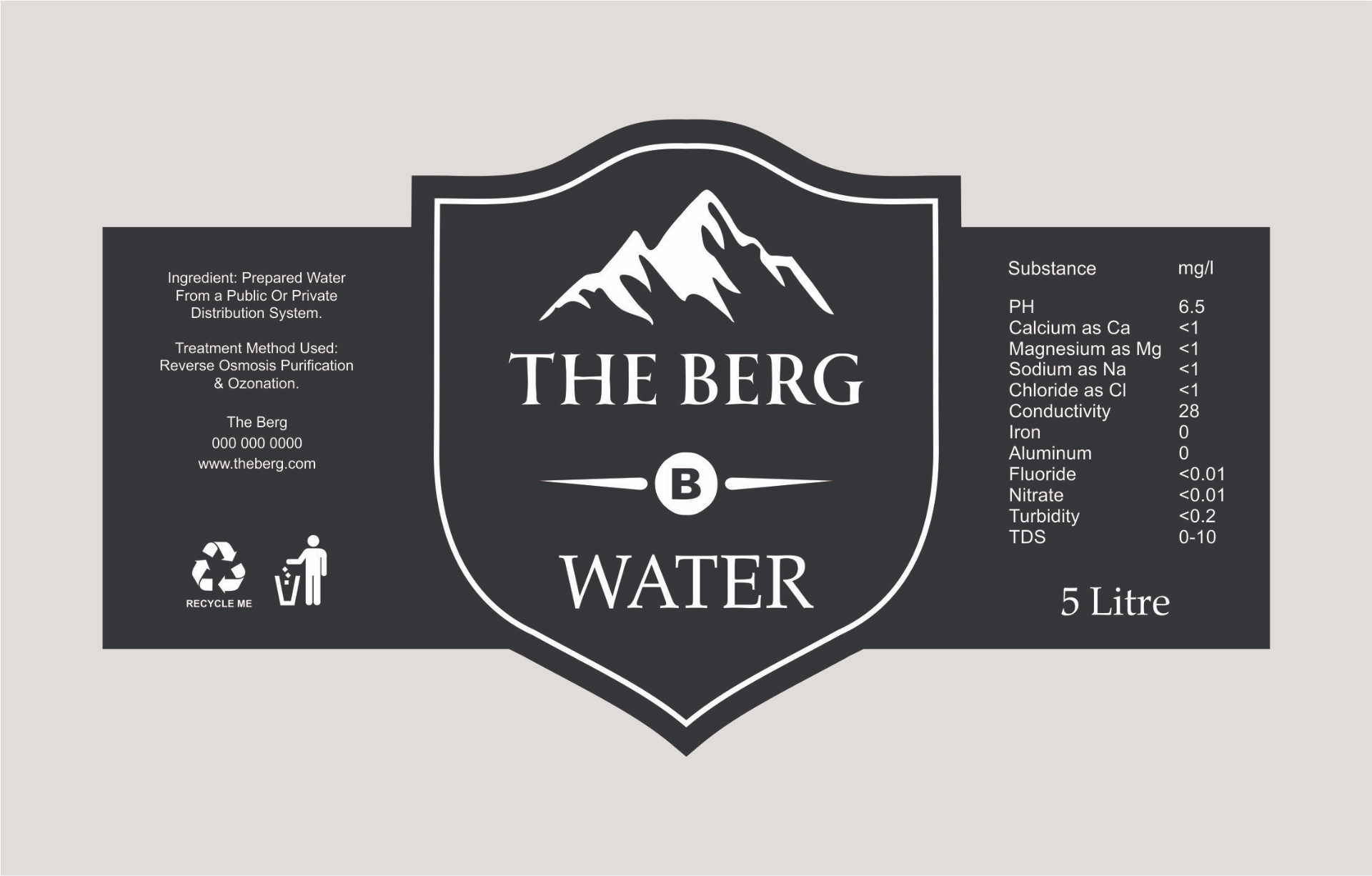 The Berg Water — 5 Litre