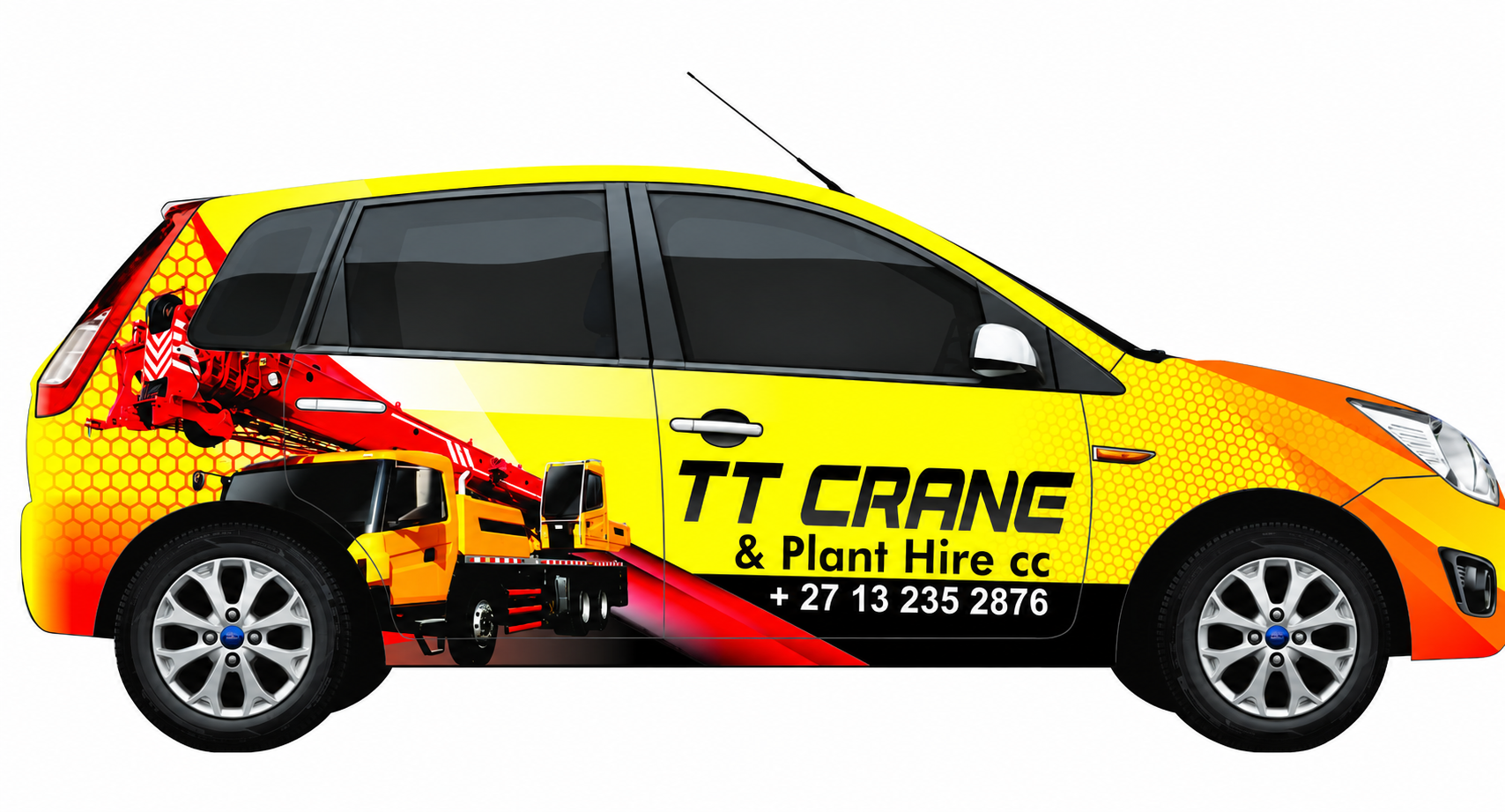 TT Crane & Plant Hire — Ford Figo Wrap