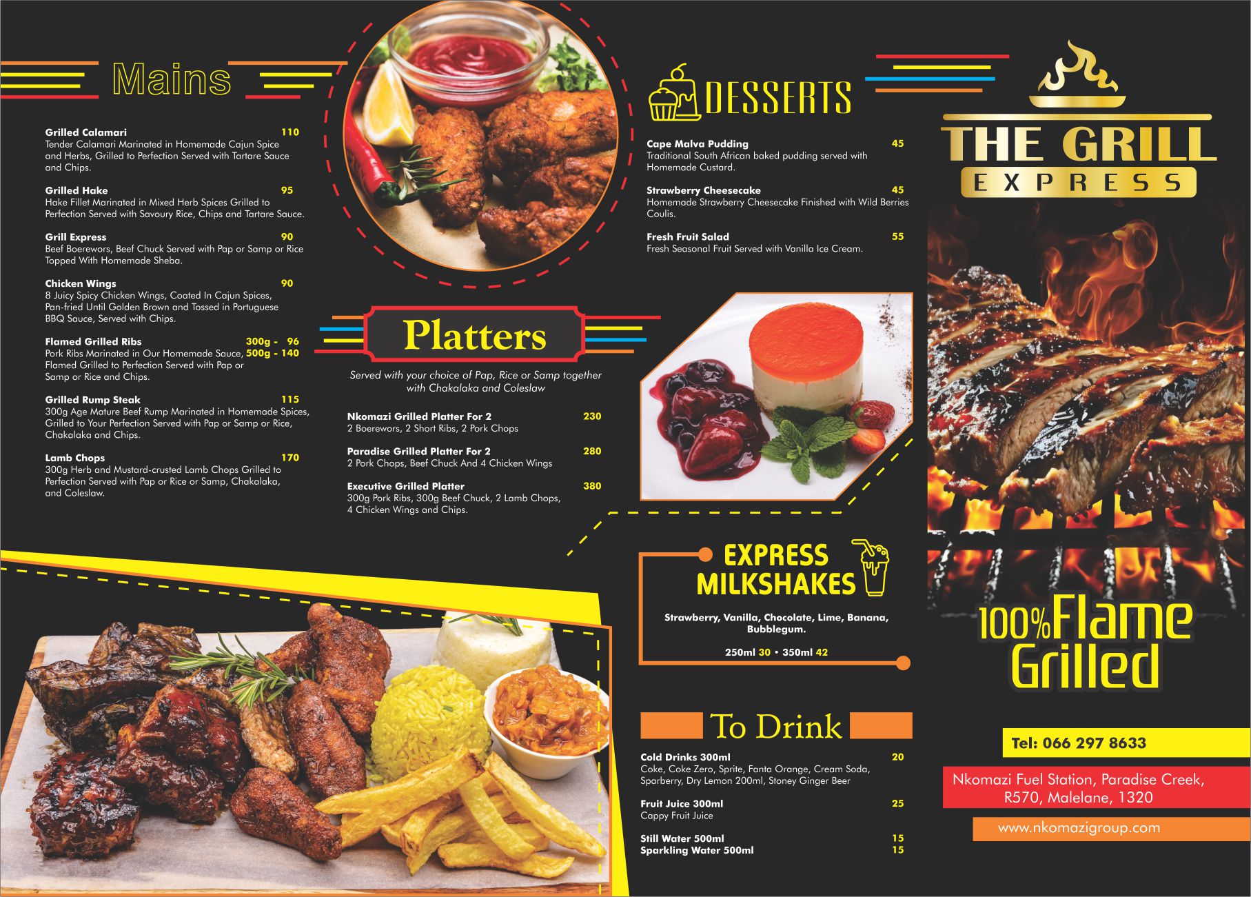 The Grill Express — Menu