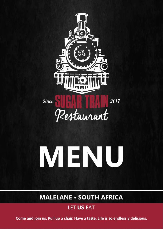 Sugar Train — A4 Menu