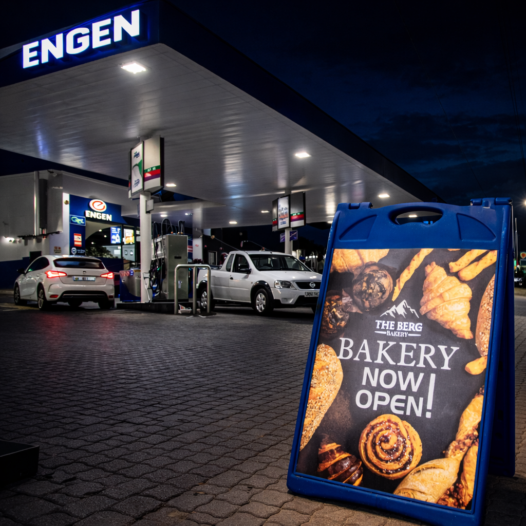 Engen / The Berg Bakery — A-Frame Sign