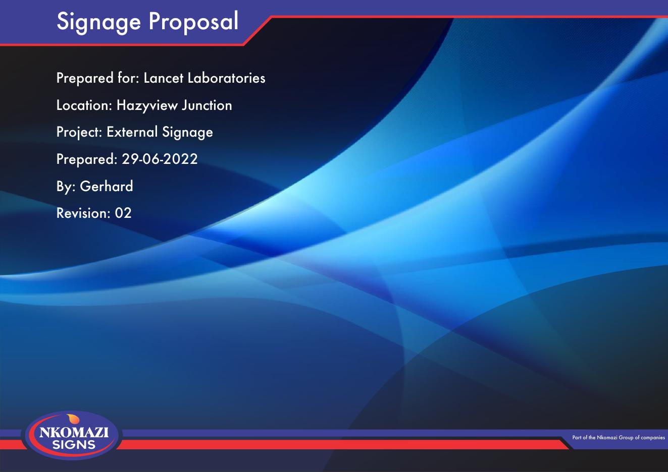 Lancet Shop 8A — Signage Proposal
