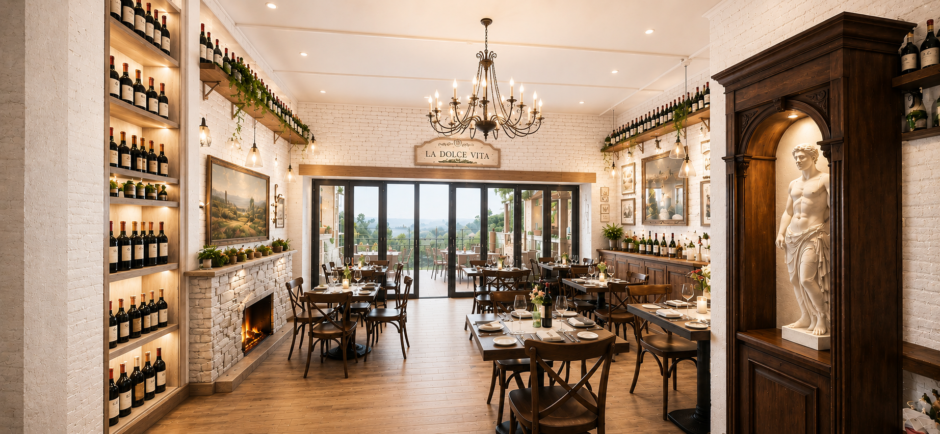 Adorare Estate — La Dolce Vita Restaurant Interior