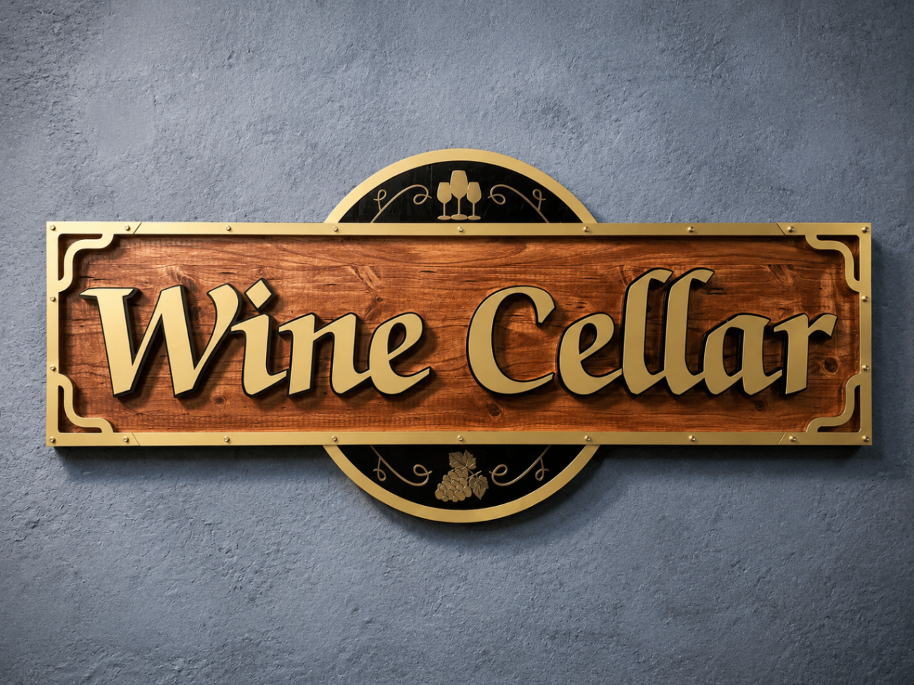 Wine Cellar — CNC Perspex Sign