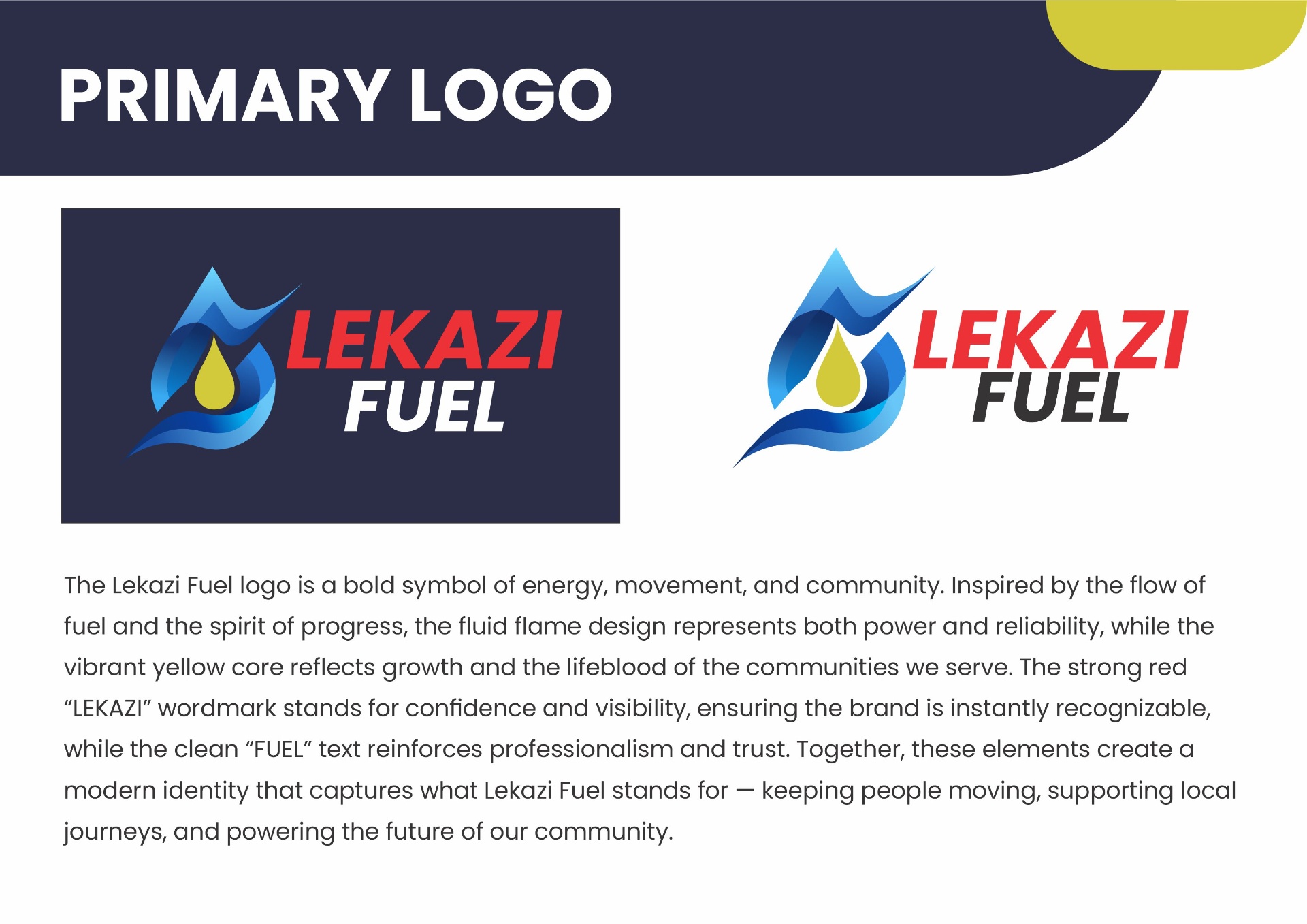 Lekazi Fuel — Primary Logo