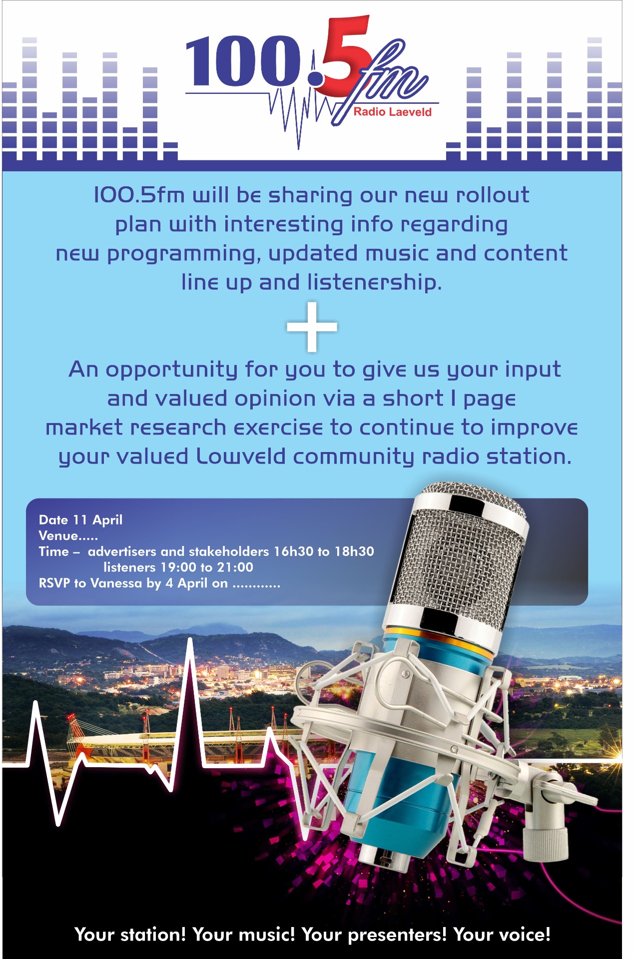 100.5 FM Rollout Invitation