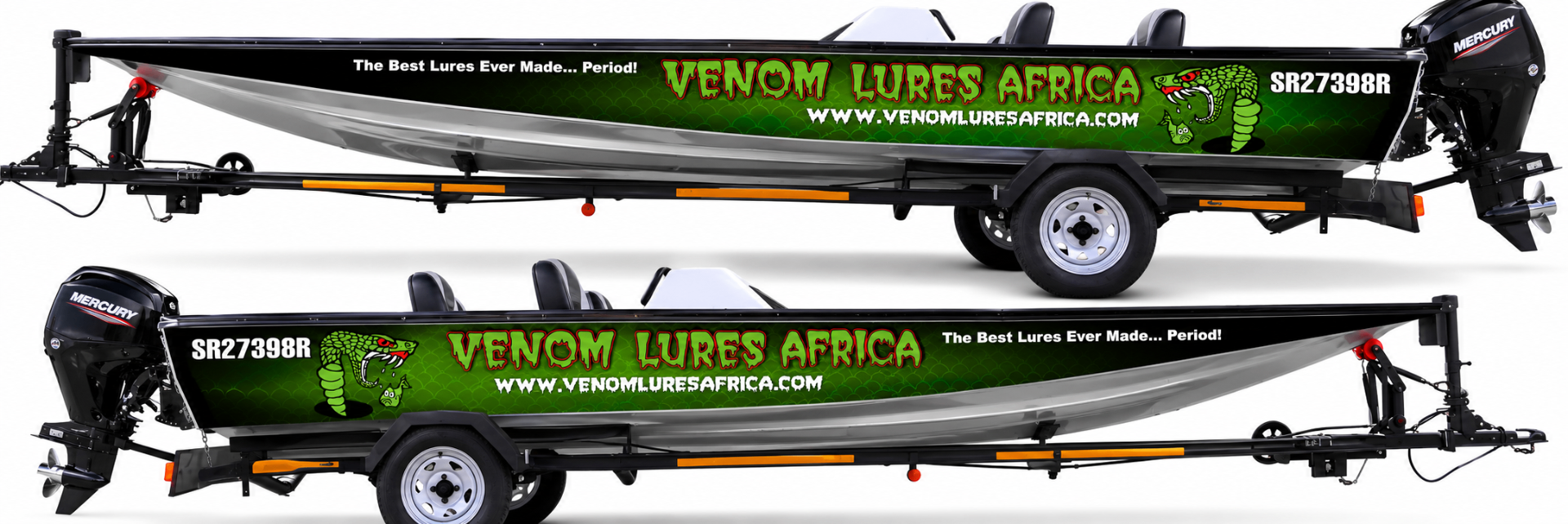 Venom Lures Africa — Bass Boat Wrap