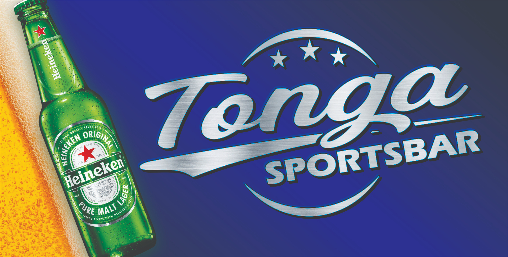 Tonga Sportsbar — Heineken Wall Sign