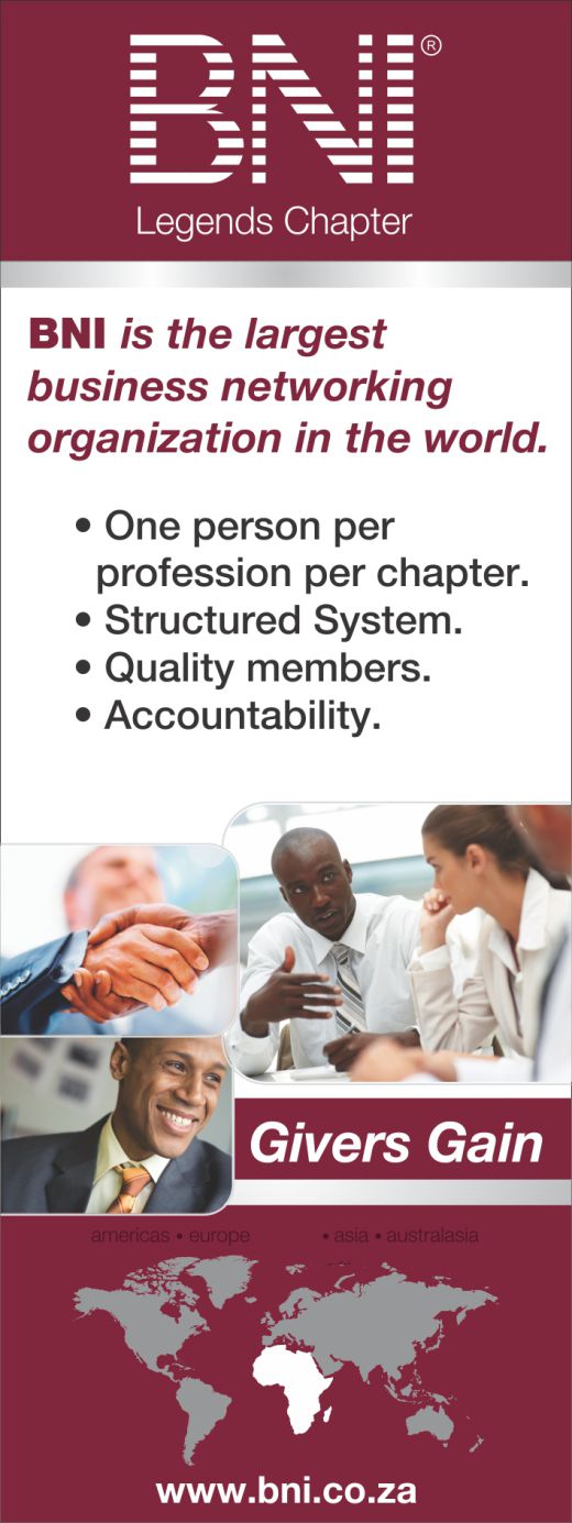 BNI Legends Chapter — Pull-up Banner