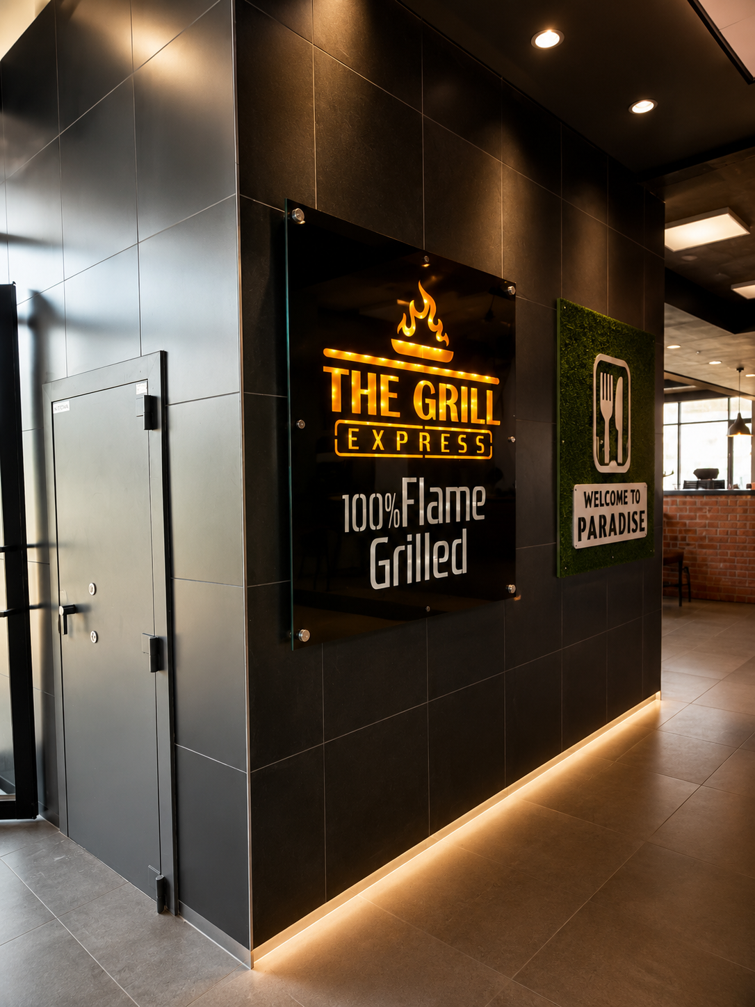 The Grill Express — Wall Sign